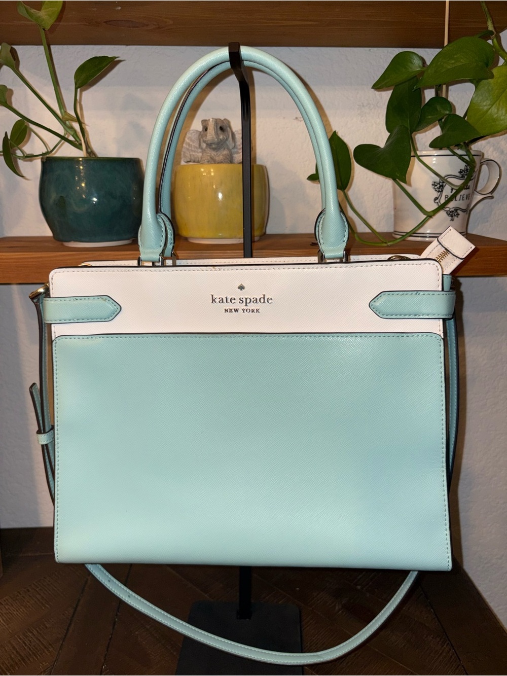 Kate Spade Staci Colorblock Large Satchel Poolside Multi EUC